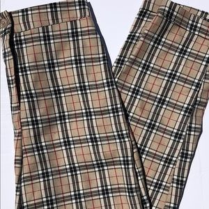 Plaid work pants